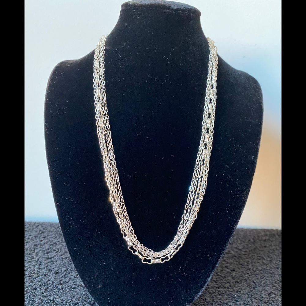 Christopher Banks Silver Colored 20" Necklace NWT
